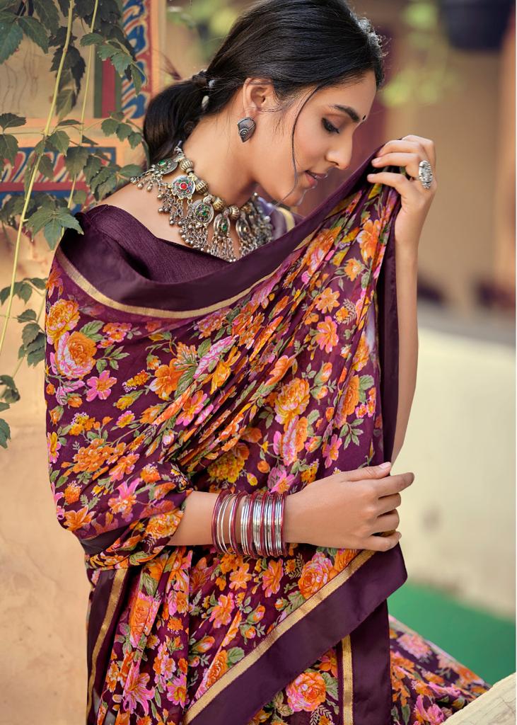 Kashvi Phulwari Casual Wear Georgette Printed Designer Saree Collection